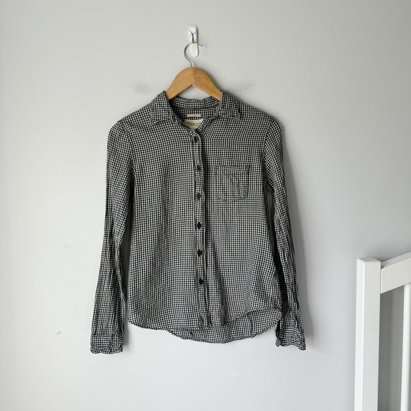 Ralph Lauren Denim Supply Blue Cream Micro Gingham Button Down Size Small - Picture 1 of 4